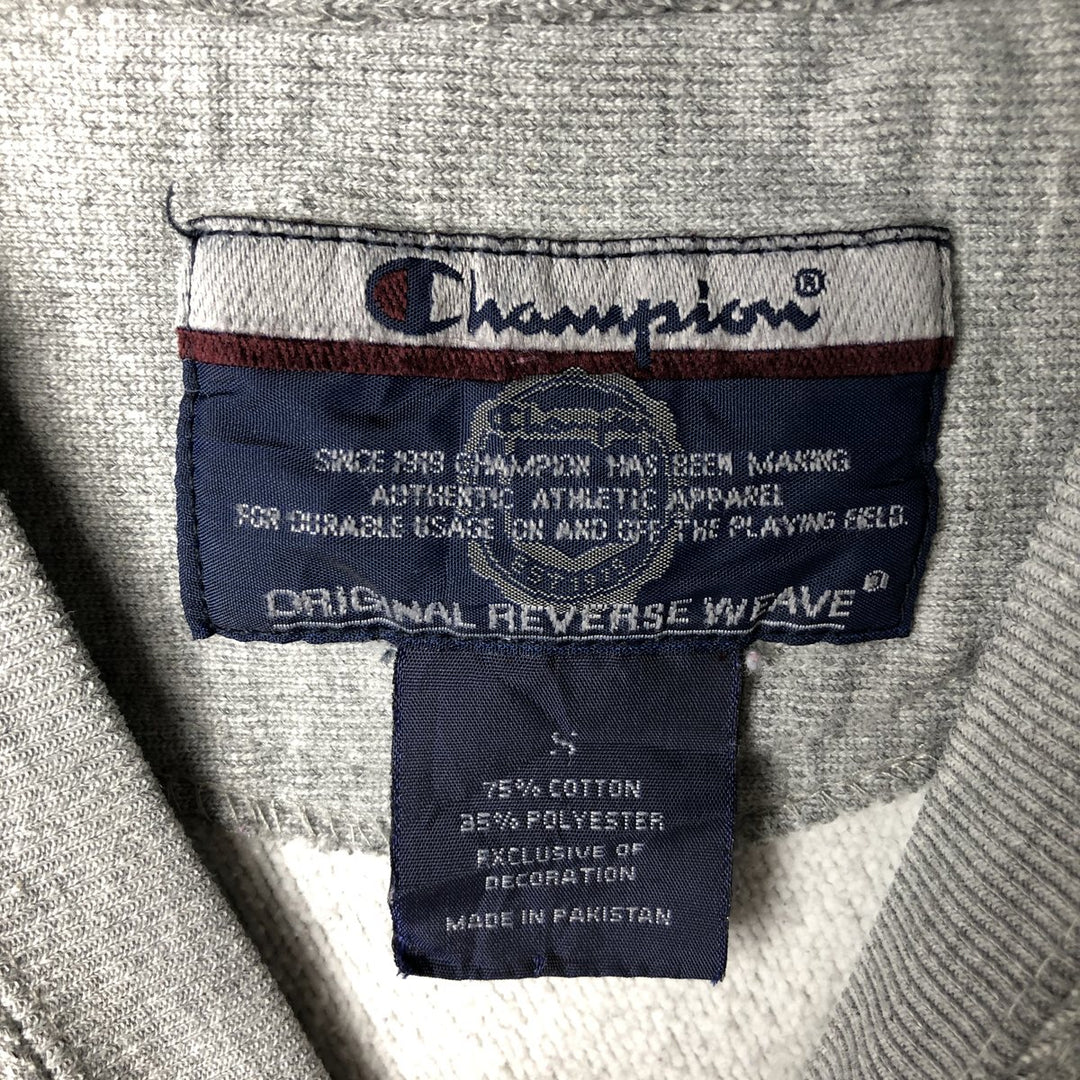 2000'S Champion Original Reverse Weave College Sweatshirt, Men's Size Small cotton gray type Vintage Second Hand