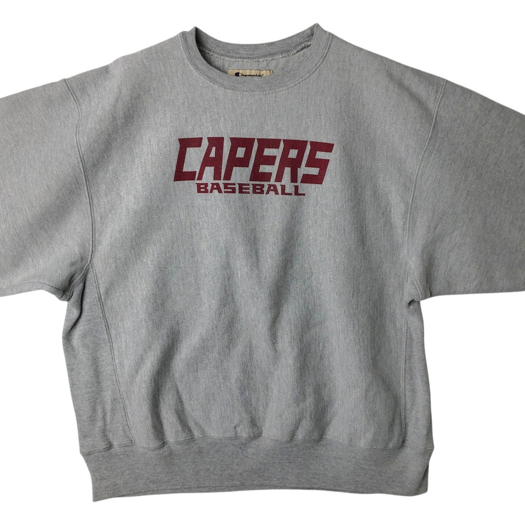 Champion PREMIUM REVERSE WEAVE Sweatshirt (Men's Size L equivalent) cotton gray type Vintage Second Hand