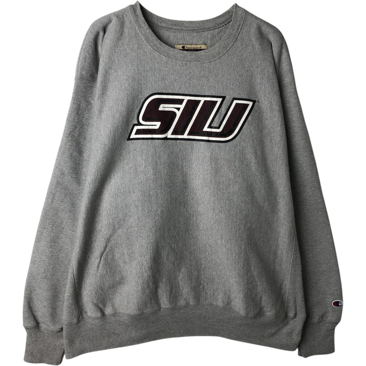 2000'S Champion Premium Reverse Weave College Sweatshirt (Men's XL equivalent) cotton gray type Vintage Second Hand