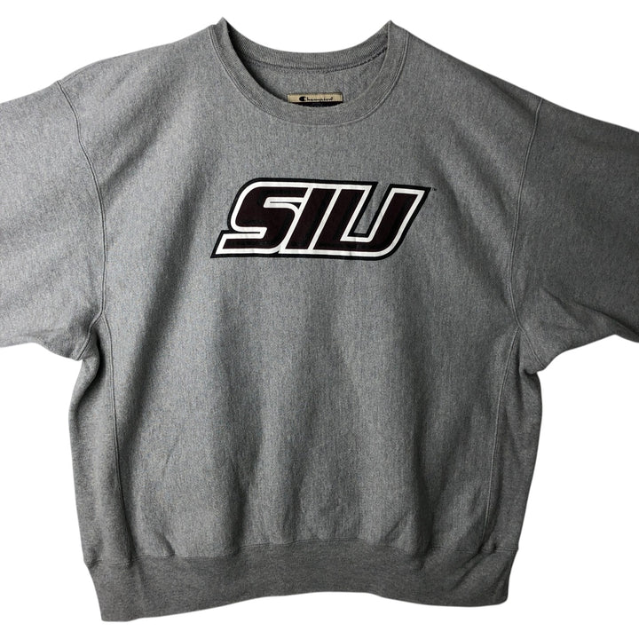 2000'S Champion Premium Reverse Weave College Sweatshirt (Men's XL equivalent) cotton gray type Vintage Second Hand