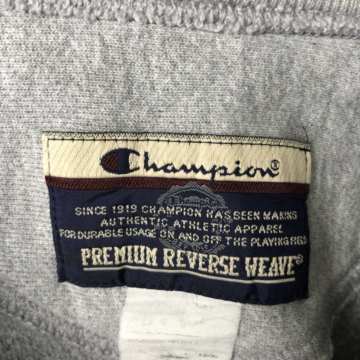 2000'S Champion Premium Reverse Weave College Sweatshirt (Men's XL equivalent) cotton gray type Vintage Second Hand
