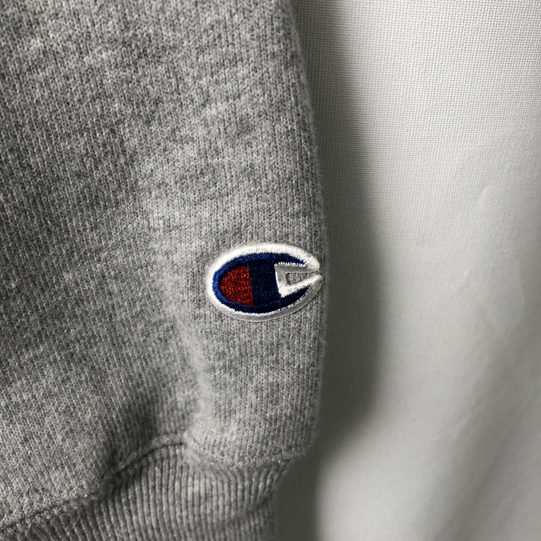 2000'S Champion Premium Reverse Weave College Sweatshirt (Men's XL equivalent) cotton gray type Vintage Second Hand
