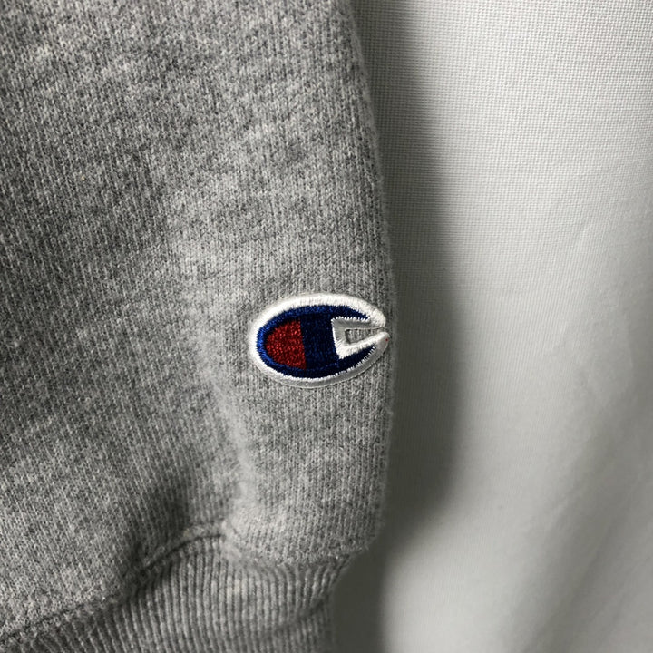 2000'S Champion Premium Reverse Weave College Sweatshirt (Men's XL equivalent) cotton gray type Vintage Second Hand