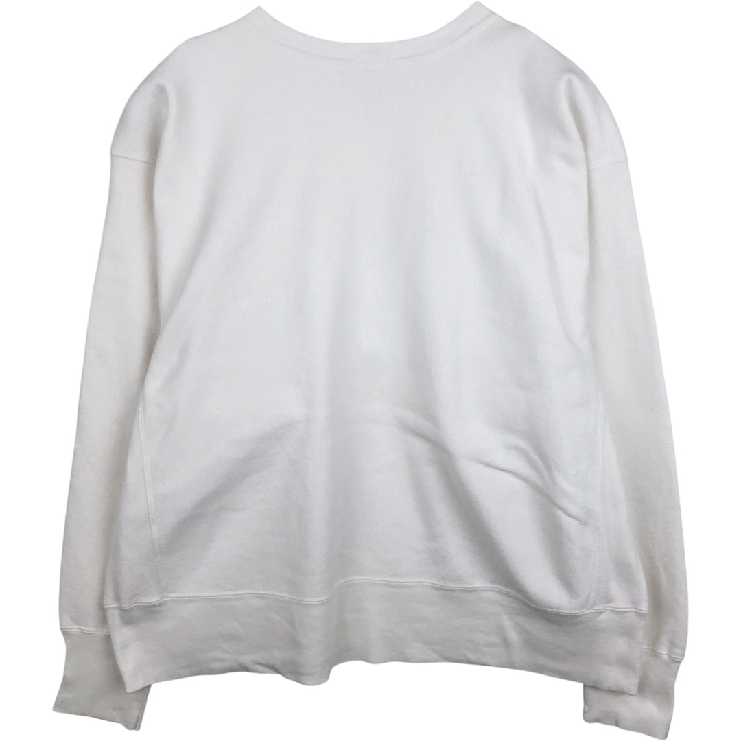 Champion Reverse Weave Georgia Institute of Technology College Sweatshirt (Men's XL equivalent) unclear white type Vintage Second Hand
