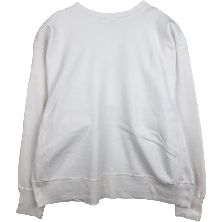 Champion Reverse Weave Georgia Institute of Technology College Sweatshirt (Men's XL equivalent) unclear white type Vintage Second Hand