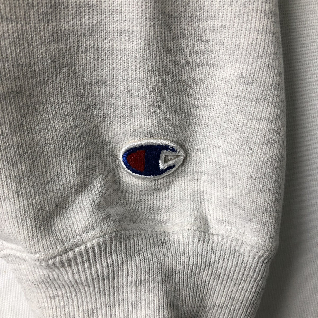 Champion Original Reverse Weave Printed Sweatshirt (Men's Size S) cotton gray type Vintage Second Hand