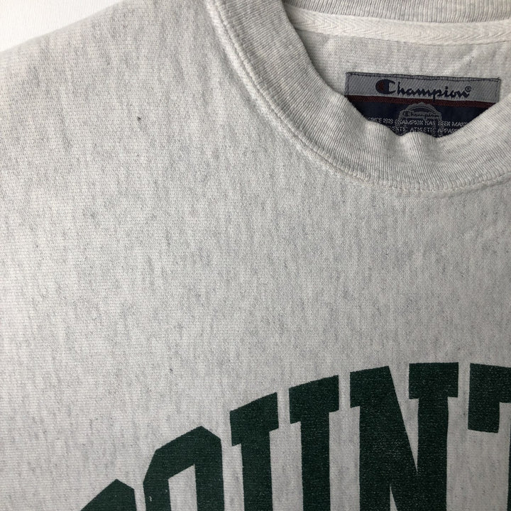Champion Original Reverse Weave Printed Sweatshirt (Men's Size S) cotton gray type Vintage Second Hand