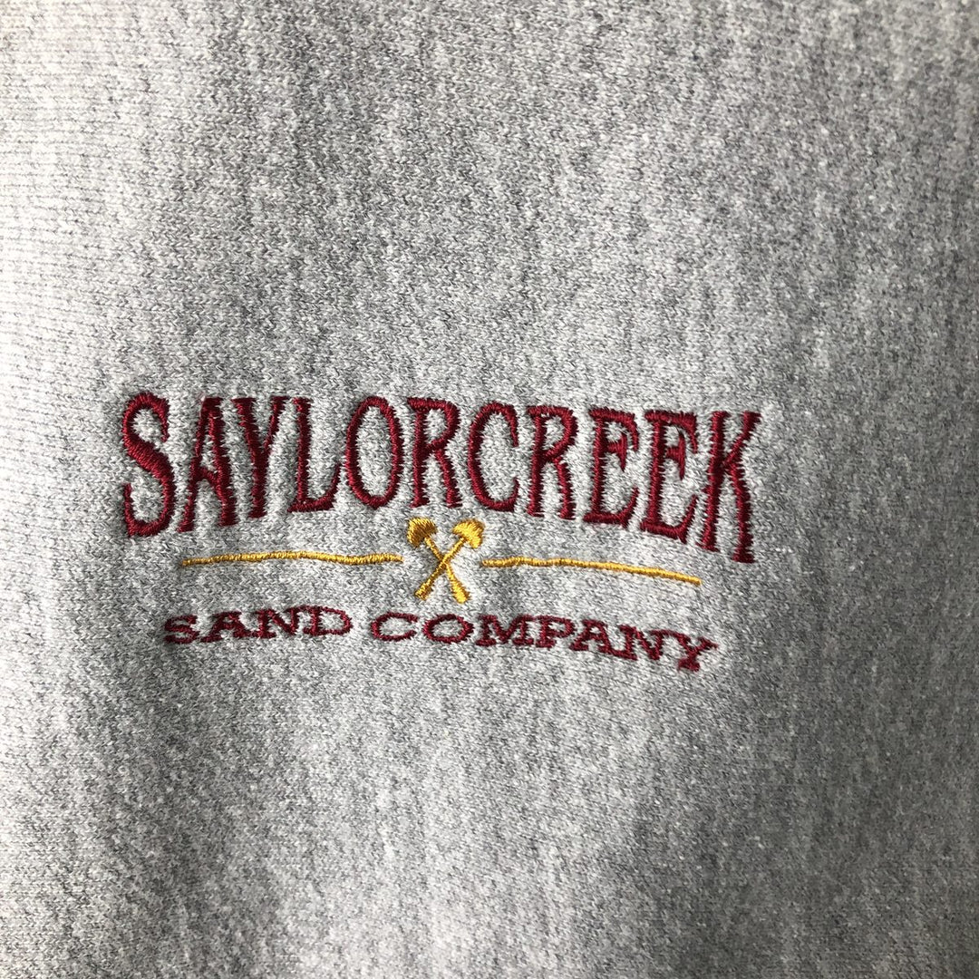 Champion Premium Reverse Weave Advertising Sweatshirt (Men's XL equivalent) cotton gray type Vintage Second Hand