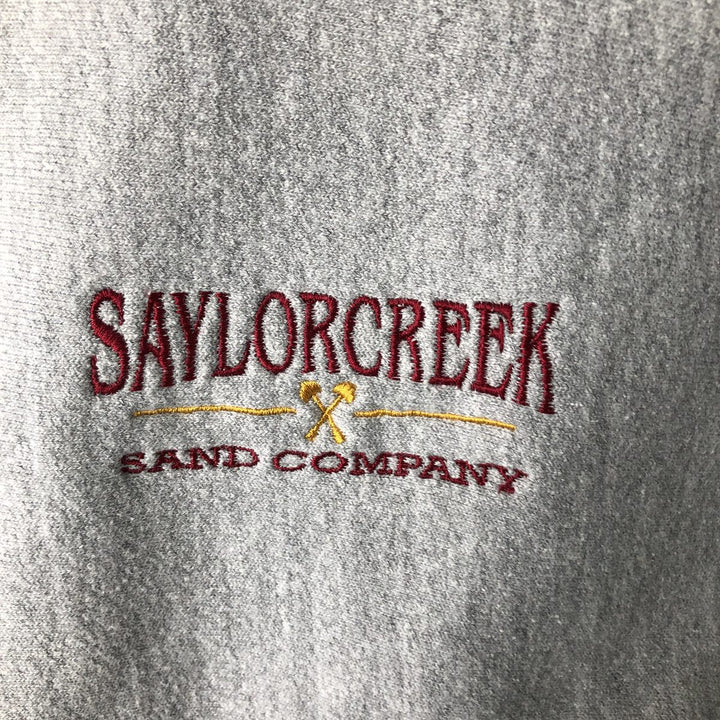 Champion Premium Reverse Weave Advertising Sweatshirt (Men's XL equivalent) cotton gray type Vintage Second Hand