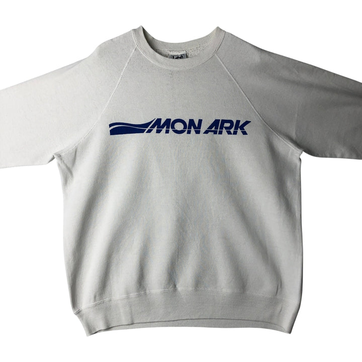 Lee MON ARK Synthesizer Print Sweatshirt, Made in USA, Men's Size XL (approx.) cotton white type Vintage Second Hand