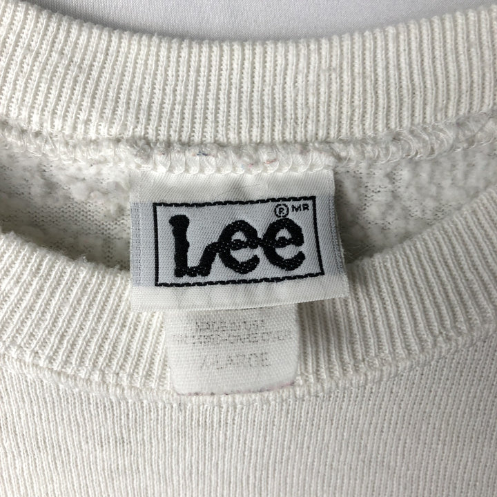 Lee MON ARK Synthesizer Print Sweatshirt, Made in USA, Men's Size XL (approx.) cotton white type Vintage Second Hand