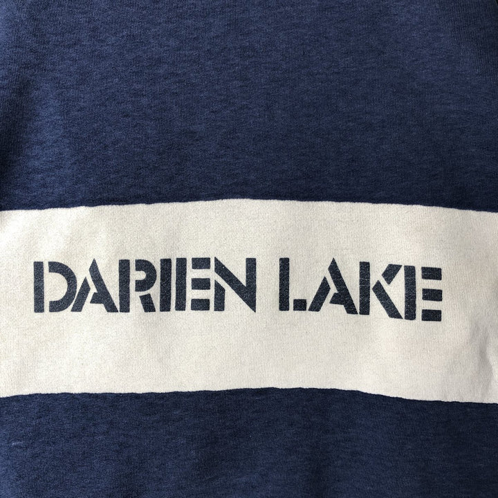Printed sweatshirt, men's size M unclear navy blue type Vintage Second Hand