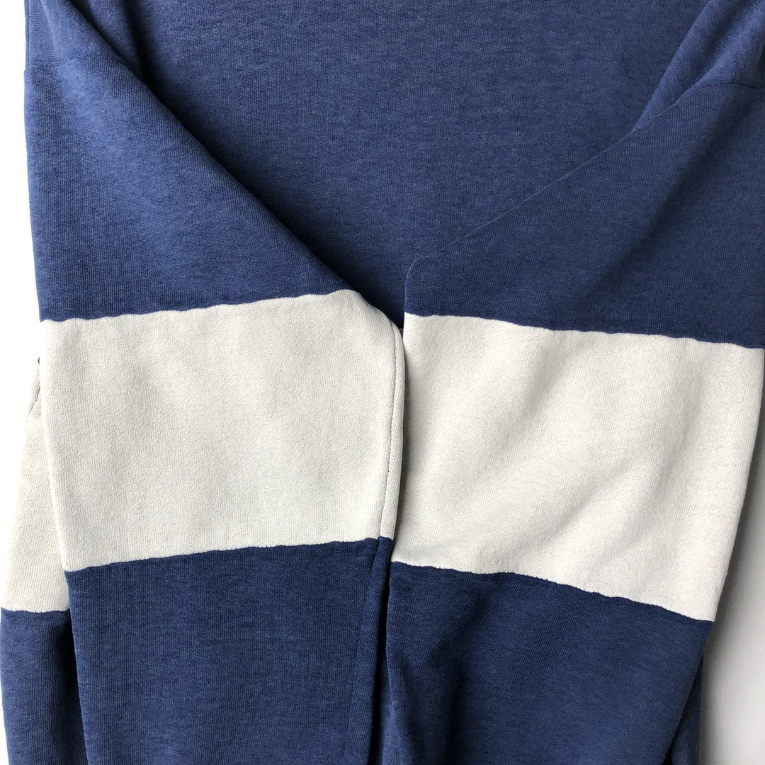 Printed sweatshirt, men's size M unclear navy blue type Vintage Second Hand