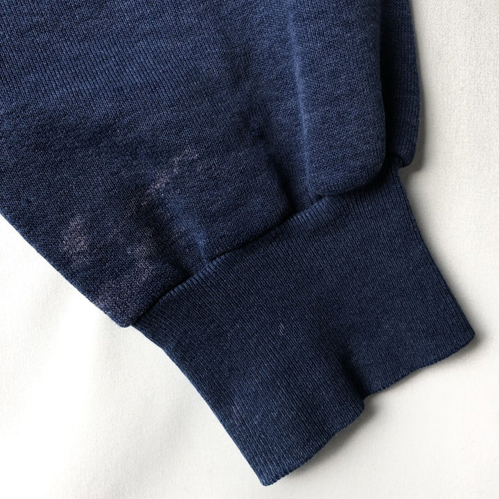 Printed sweatshirt, men's size M unclear navy blue type Vintage Second Hand