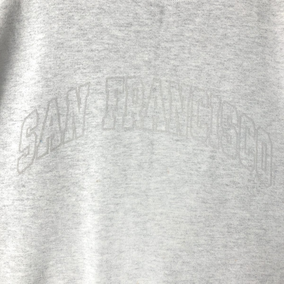 ONETTA SAN FRANCISCO San Francisco Print Sweatshirt, Made in USA, Men's XL (approx.) unclear gray type Vintage Second Hand