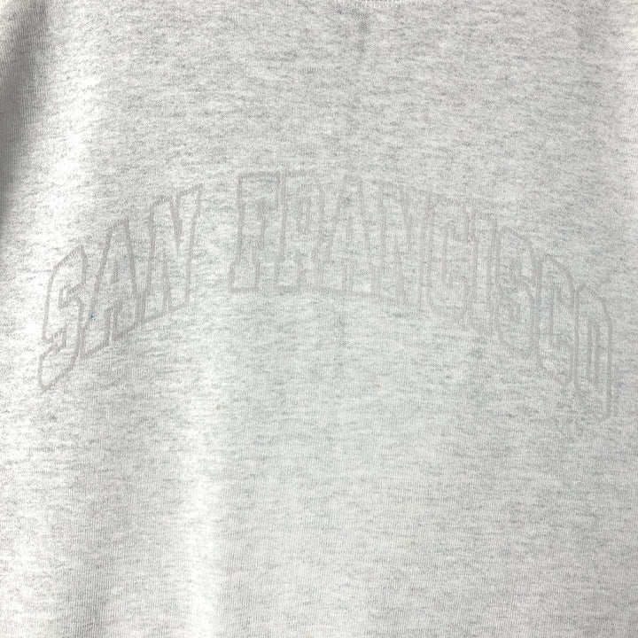 ONETTA SAN FRANCISCO San Francisco Print Sweatshirt, Made in USA, Men's XL (approx.) unclear gray type Vintage Second Hand