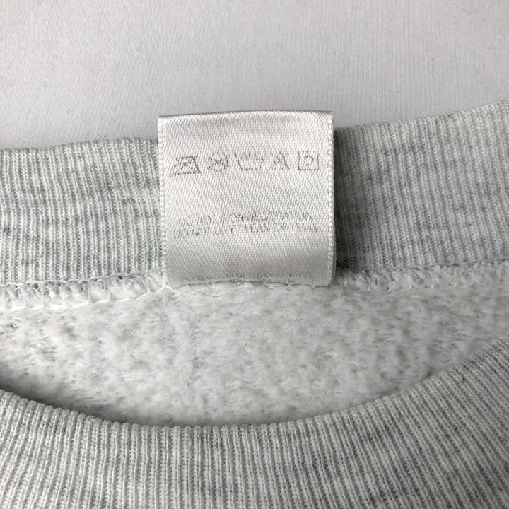 90'S Fruit of the Loom New York State Police Print Sweatshirt (Men's XL equivalent) unclear gray type Vintage Second Hand