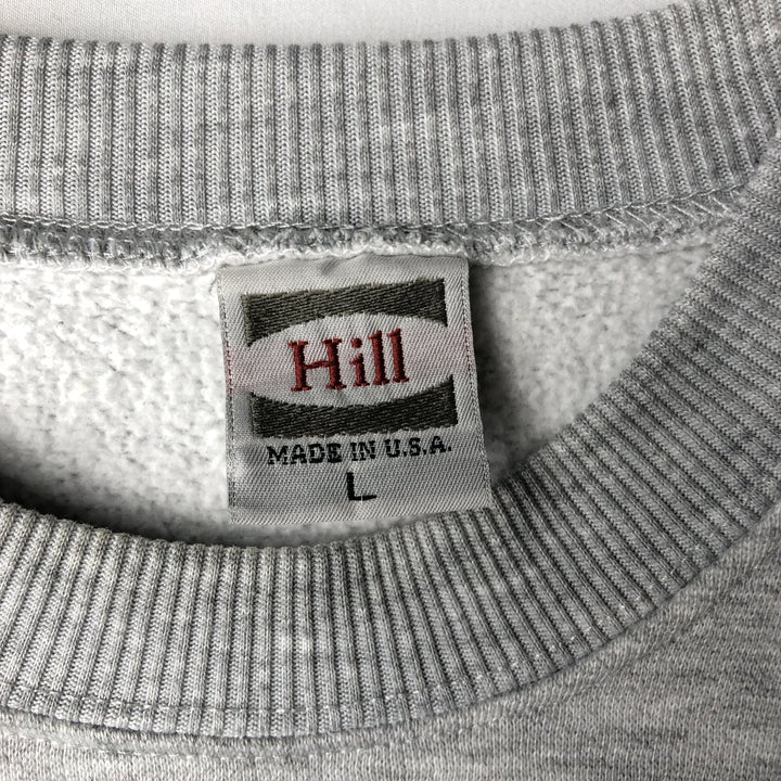 90'S Hill LOS ANGELES ANGELS Los Angeles Print Sweatshirt, Made in USA, Men's Size L (approx.), Vintage polyester gray type Vintage Second Hand