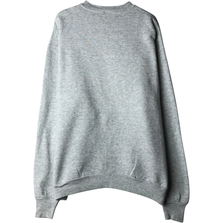 90'S Fruit of the Loom printed sweatshirt, made in the USA, men's XL size, vintage cotton gray type Vintage Second Hand