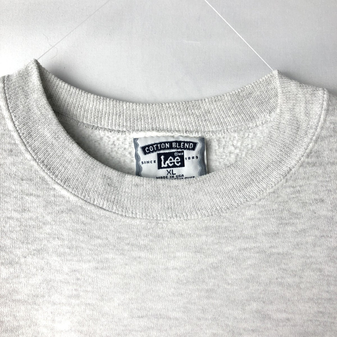 90'S Clearview Elementary School Print Sweatshirt, Made in USA, Men's Size XL (approx.) cotton gray type Vintage Second Hand