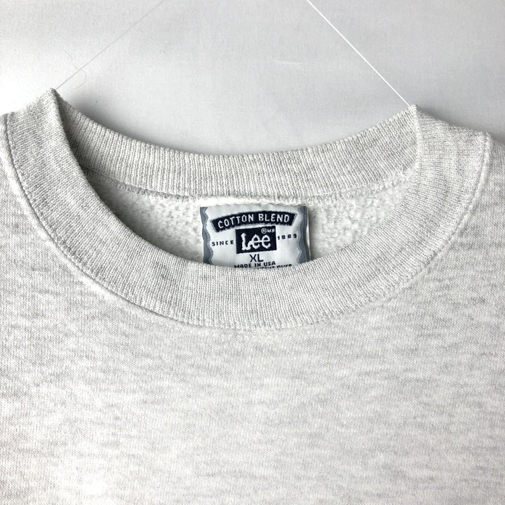 90'S Clearview Elementary School Print Sweatshirt, Made in USA, Men's Size XL (approx.) cotton gray type Vintage Second Hand