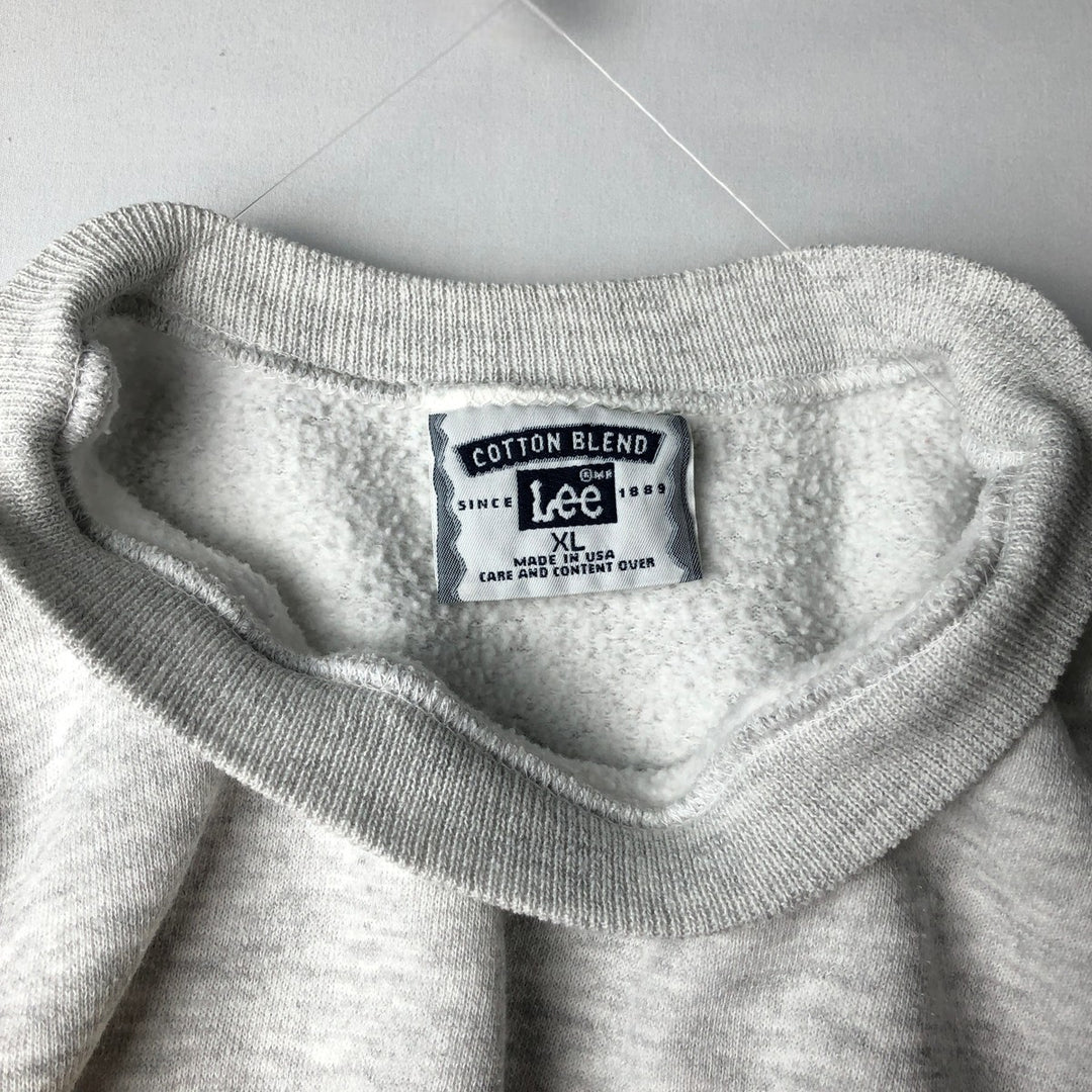90'S Clearview Elementary School Print Sweatshirt, Made in USA, Men's Size XL (approx.) cotton gray type Vintage Second Hand