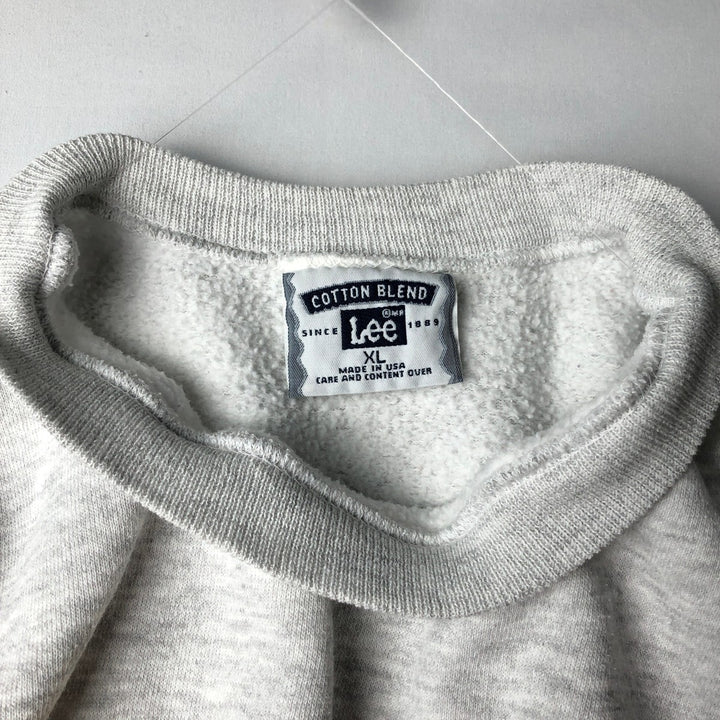 90'S Clearview Elementary School Print Sweatshirt, Made in USA, Men's Size XL (approx.) cotton gray type Vintage Second Hand