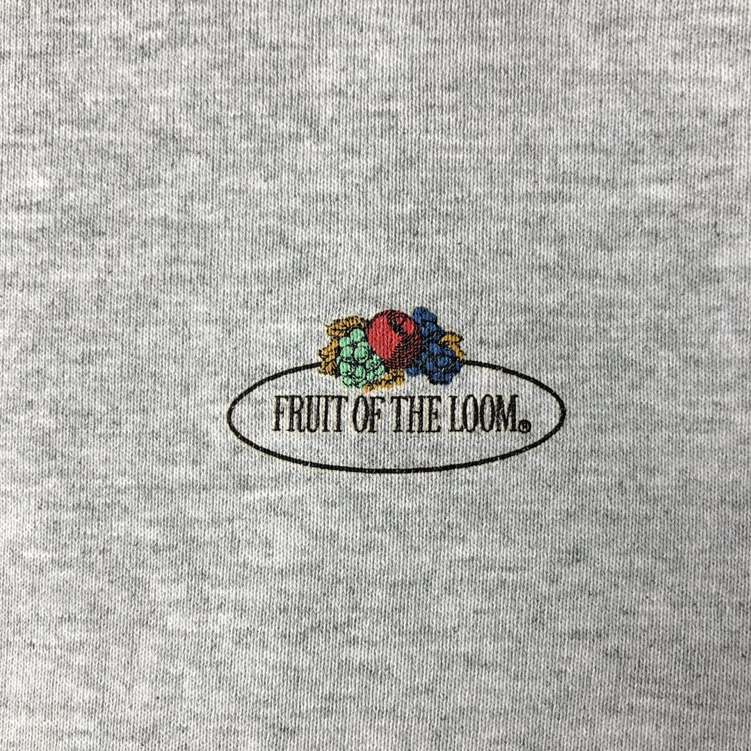 Fruit of the Loom One-Point Logo Sweatshirt (Men's Size L) cotton gray type Vintage Second Hand