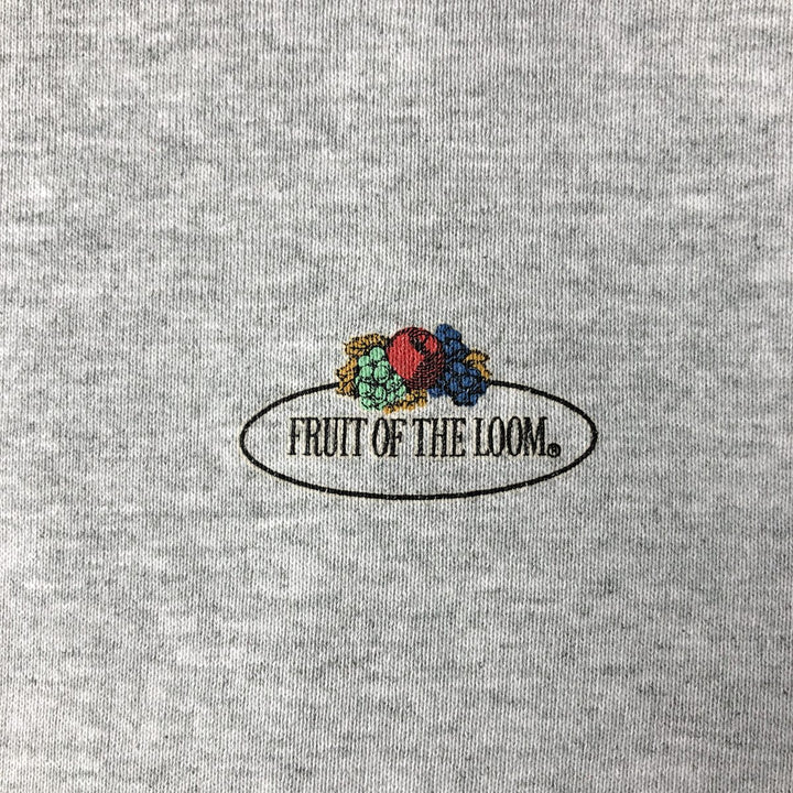 Fruit of the Loom One-Point Logo Sweatshirt (Men's Size L) cotton gray type Vintage Second Hand