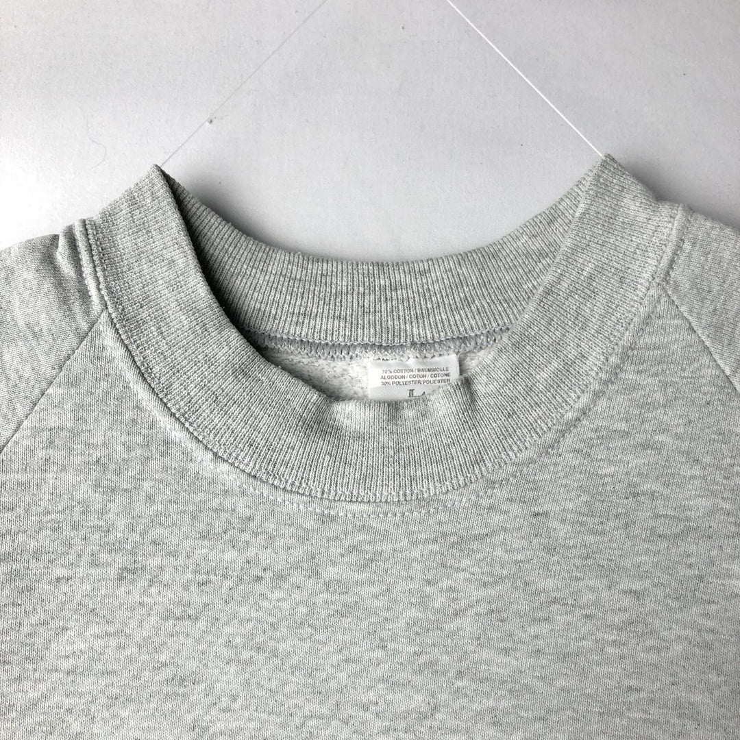 Fruit of the Loom One-Point Logo Sweatshirt (Men's Size L) cotton gray type Vintage Second Hand