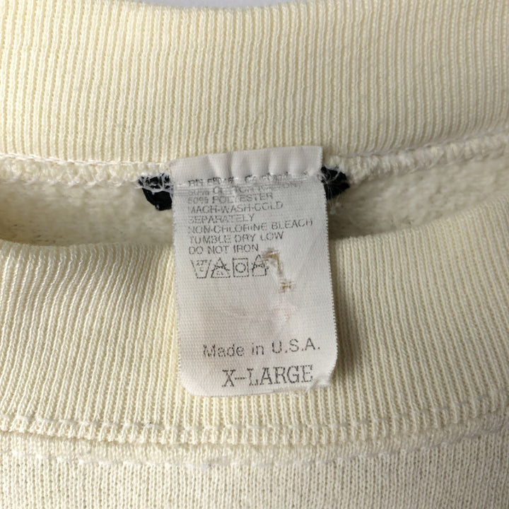 Tennessee Nashville Print Sweatshirt, Made in USA, Men's XL (approx.) cotton pale white type Vintage Second Hand
