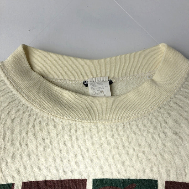Tennessee Nashville Print Sweatshirt, Made in USA, Men's XL (approx.) cotton pale white type Vintage Second Hand