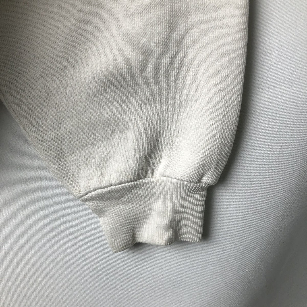 80'S JERSEYS BY RUSSELL Printed Sweatshirt, Made in USA, Men's Size L (Equivalent), Vintage polyester white type Vintage Second Hand