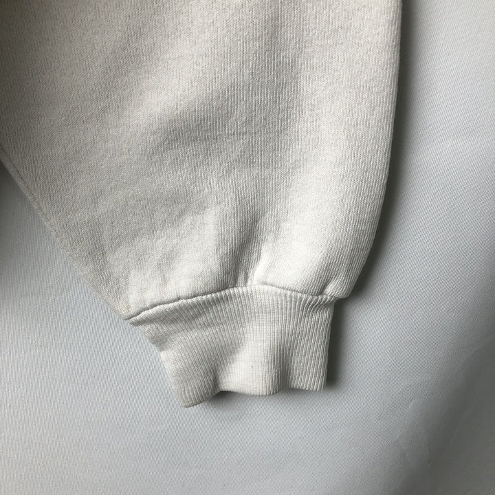 80'S JERSEYS BY RUSSELL Printed Sweatshirt, Made in USA, Men's Size L (Equivalent), Vintage polyester white type Vintage Second Hand
