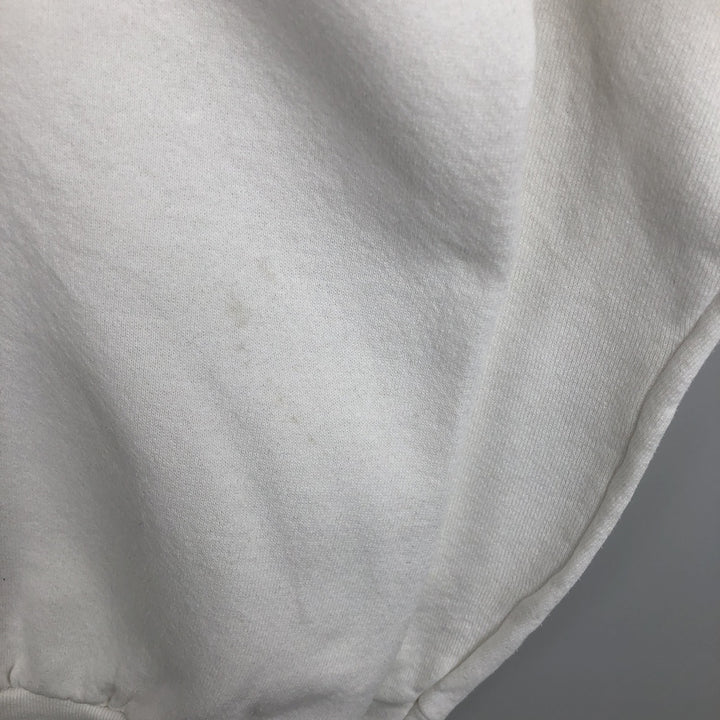 90'S Fruit of the Loom printed sweatshirt, made in the USA, men's size L, vintage cotton white type Vintage Second Hand