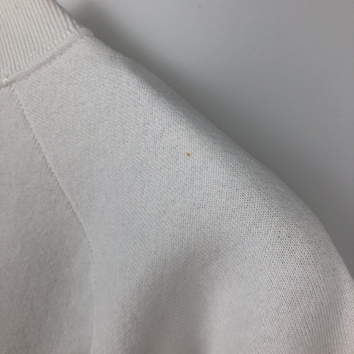 90'S Fruit of the Loom printed sweatshirt, made in the USA, men's size L, vintage cotton white type Vintage Second Hand