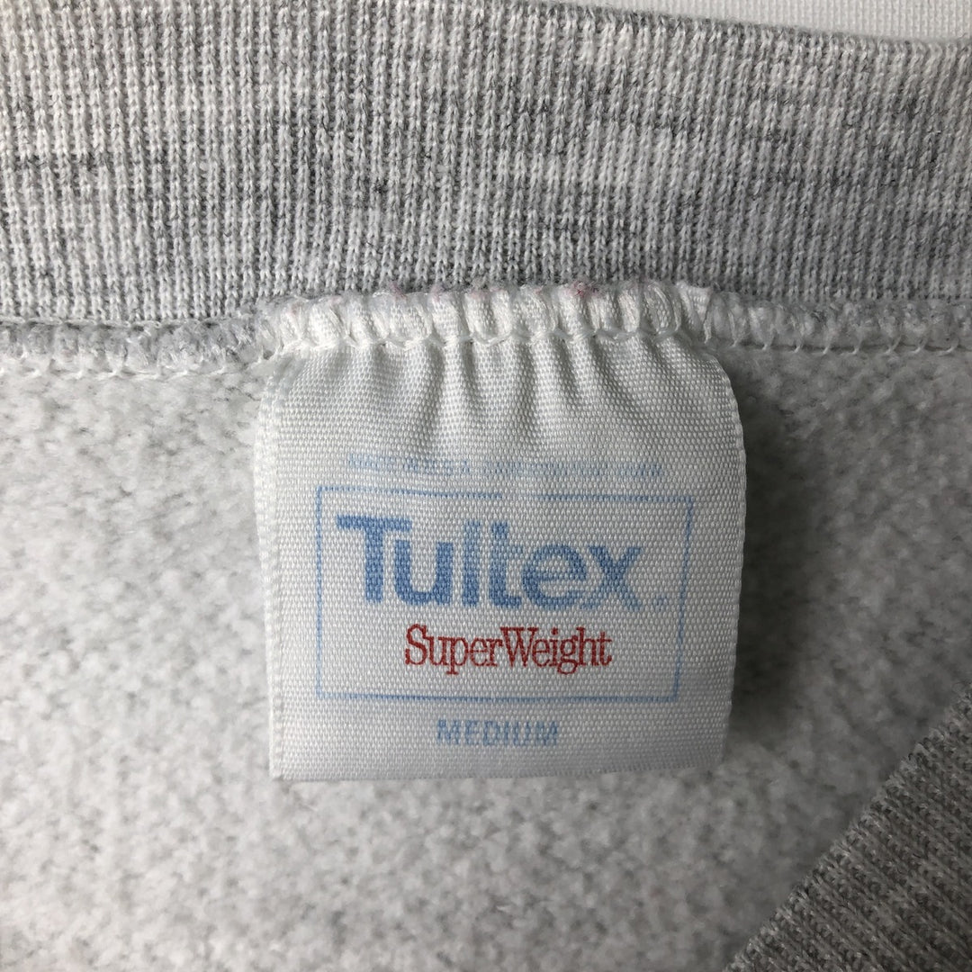 90'S Tultex Rivertown Trading Co. Printed Sweatshirt, Made in USA, Men's Size M (Equivalent), Vintage cotton gray type Vintage Second Hand