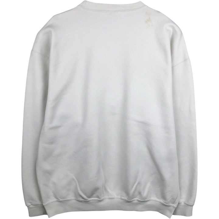 Russell Athletic Printed Sweatshirt, Men's Size XL (approx.) cotton white type Vintage Second Hand