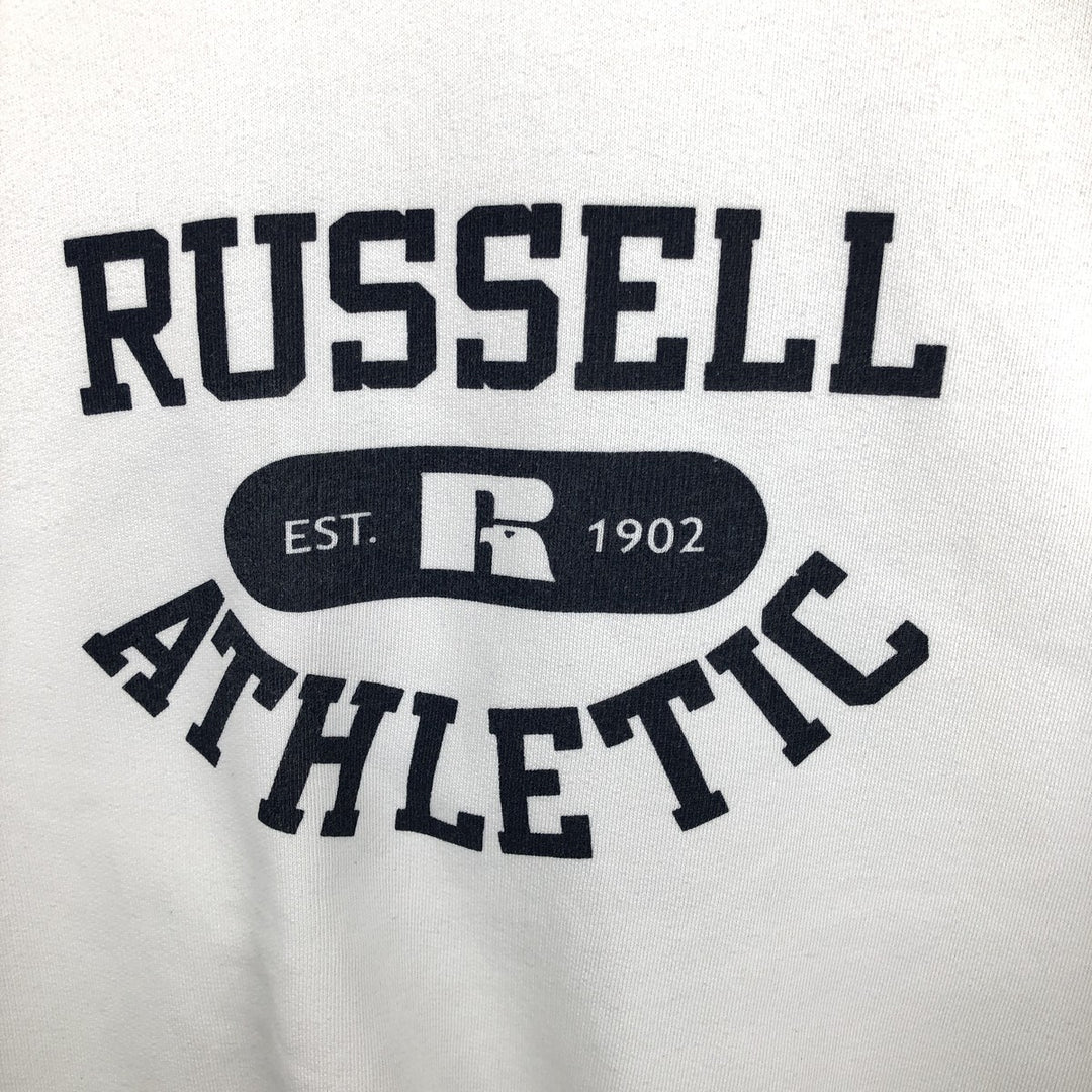 Russell Athletic Printed Sweatshirt, Men's Size XL (approx.) cotton white type Vintage Second Hand