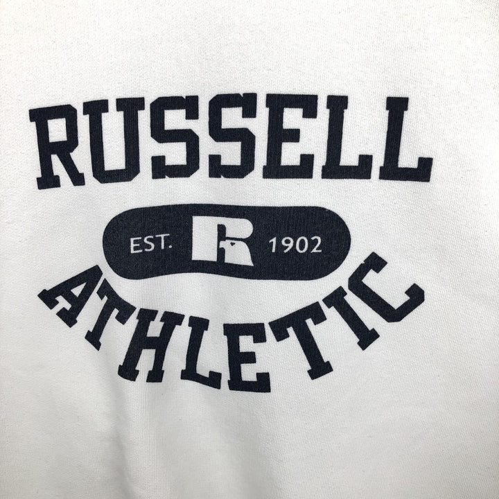 Russell Athletic Printed Sweatshirt, Men's Size XL (approx.) cotton white type Vintage Second Hand