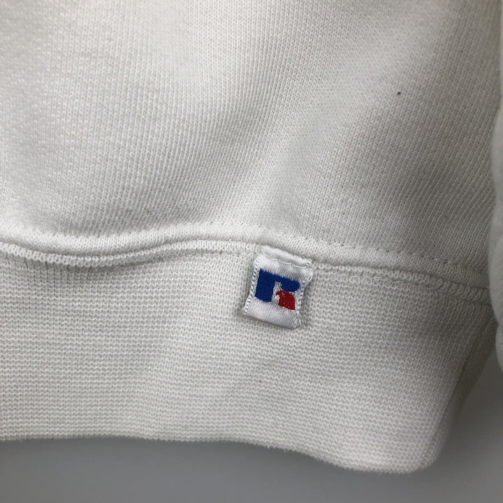 Russell Athletic Printed Sweatshirt, Men's Size XL (approx.) cotton white type Vintage Second Hand