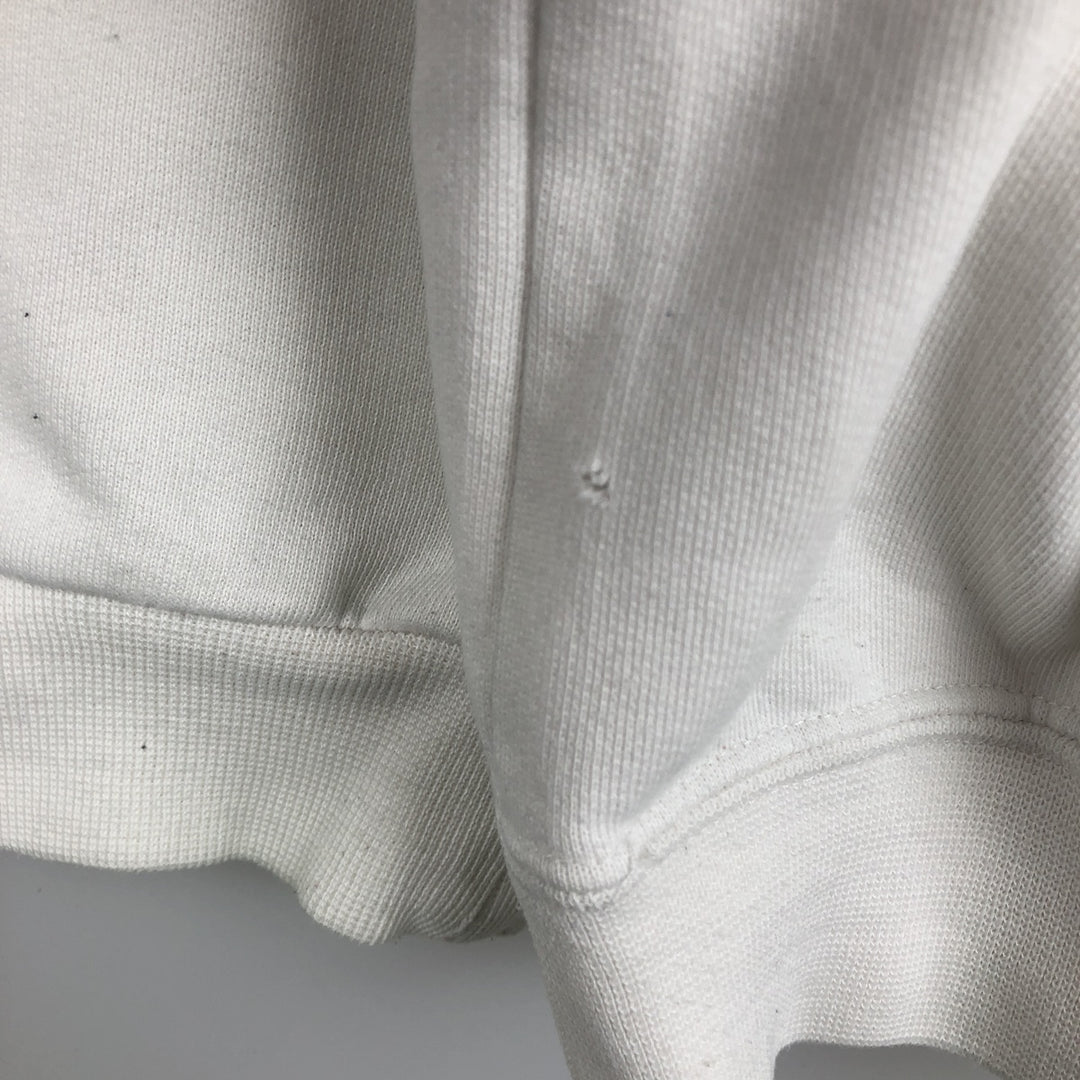 Russell Athletic Printed Sweatshirt, Men's Size XL (approx.) cotton white type Vintage Second Hand