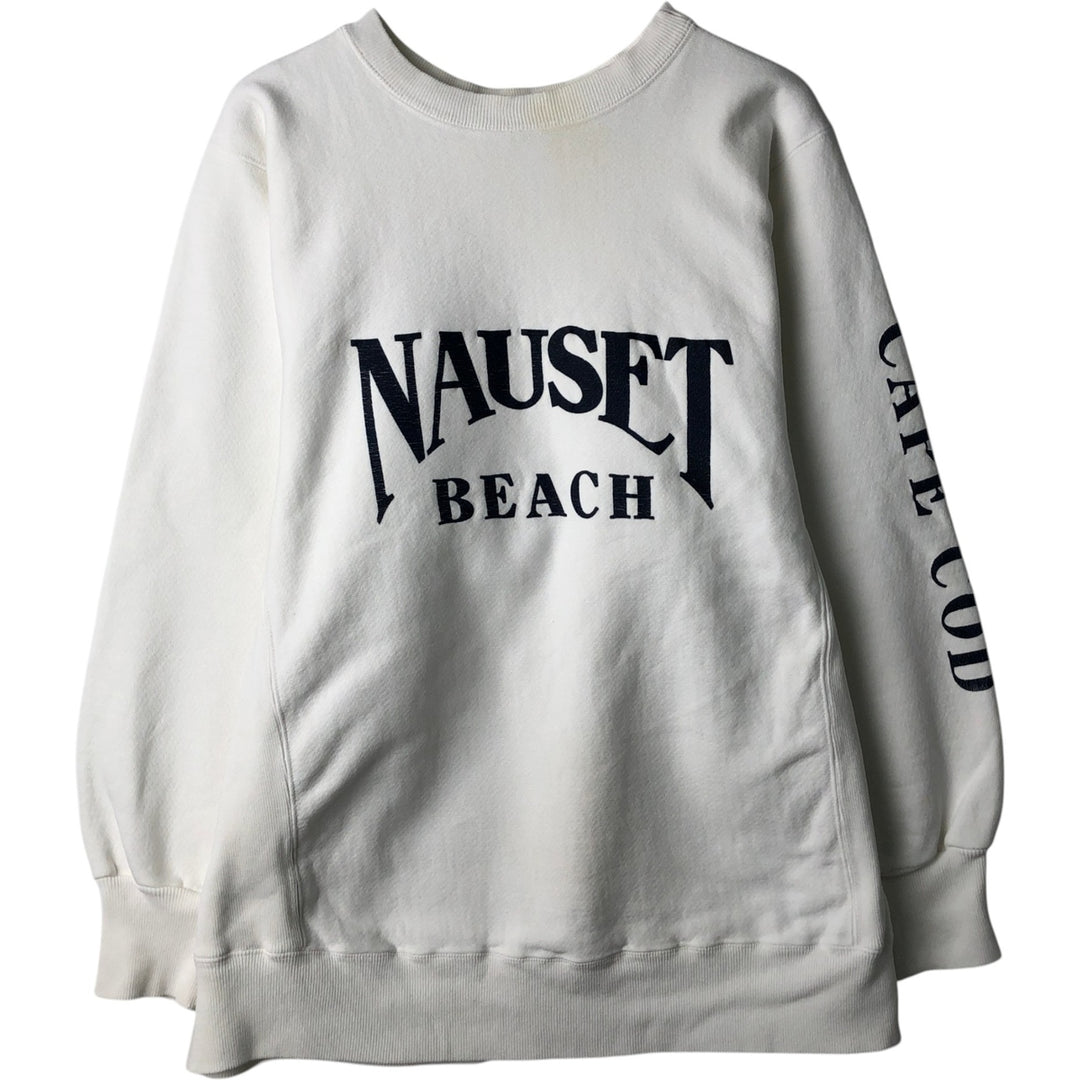 90'S Kellsport Printed Sweatshirt, Made in USA, Men's Size L (Equivalent), Vintage cotton white type Vintage Second Hand
