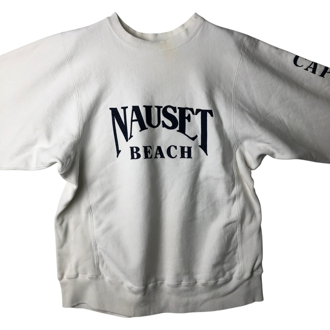 90'S Kellsport Printed Sweatshirt, Made in USA, Men's Size L (Equivalent), Vintage cotton white type Vintage Second Hand