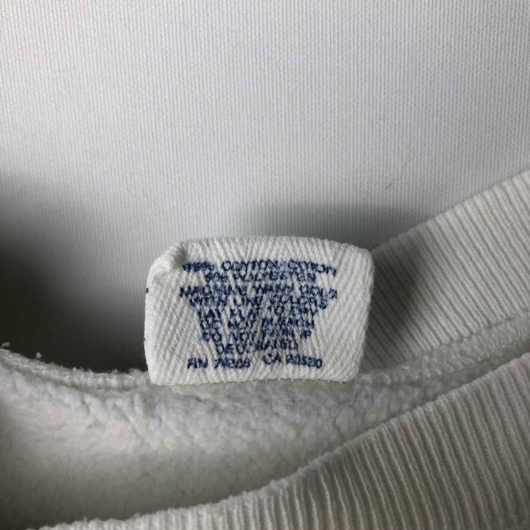 90'S Kellsport Printed Sweatshirt, Made in USA, Men's Size L (Equivalent), Vintage cotton white type Vintage Second Hand
