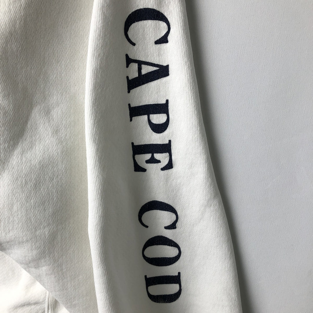90'S Kellsport Printed Sweatshirt, Made in USA, Men's Size L (Equivalent), Vintage cotton white type Vintage Second Hand