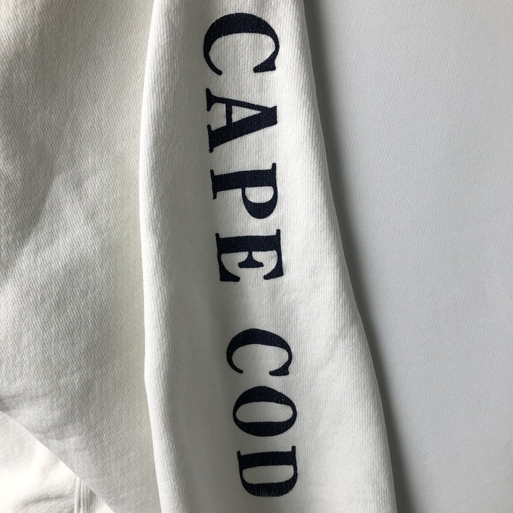 90'S Kellsport Printed Sweatshirt, Made in USA, Men's Size L (Equivalent), Vintage cotton white type Vintage Second Hand