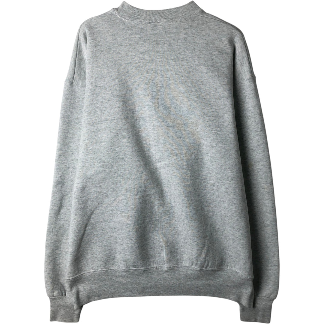 90'S BLD PREMIUM SERIES Floral Print Sweatshirt, Made in USA, Men's XL (approx.) Vintage cotton gray type Vintage Second Hand