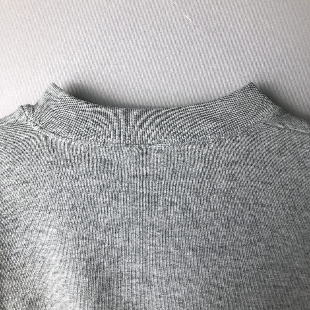 90'S BLD PREMIUM SERIES Floral Print Sweatshirt, Made in USA, Men's XL (approx.) Vintage cotton gray type Vintage Second Hand