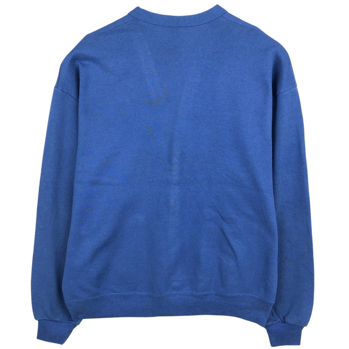 90'S Jerzees Cardigan, Made in USA, Men's XL equivalent, Vintage cotton blue type Vintage Second Hand